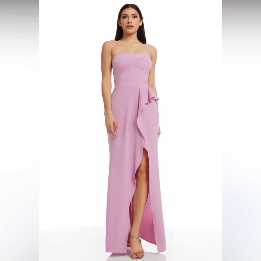 NWOT Dress The Population Pink Elegant Pink Evening Gown- size small